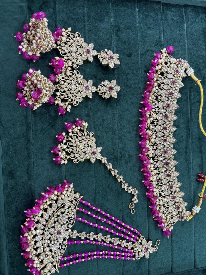 Ruby Moissanite Choker Necklace Set™