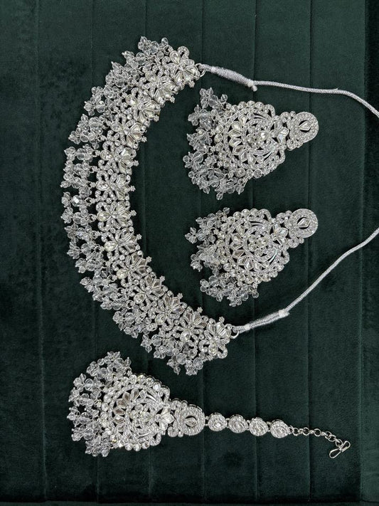 Elegant American Diamond Necklace Set™