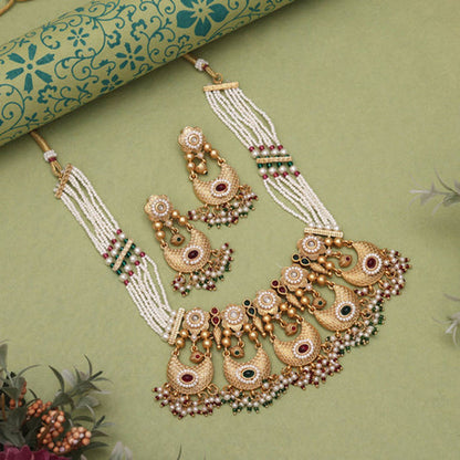 Elegant Multicolor Necklace & Earring Set™