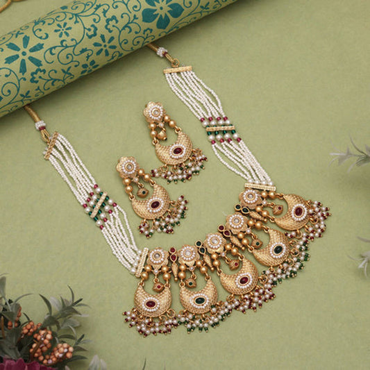 Elegant Multicolor Necklace & Earring Set™